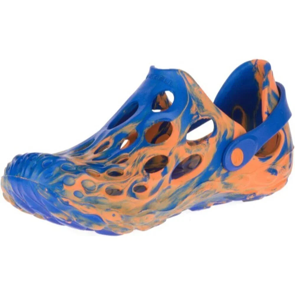 Merrell Hydro Moc Water Shoes Clogs Sandal Orange Blue Men 9 Women 10.5 Unisex